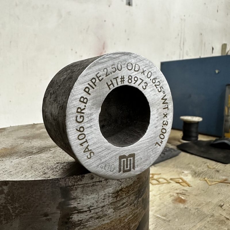 SA106 Grade B Pipe used in wps/pqr/wpq qualification – welder testing, small bore max thickness, P1 coupon, monster coupon, boiler tube coupon